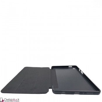 Smart soft dirbtinės odos dėklas - juodas (Samsung Galaxy Tab A9 8.7 (X110/X115)-Tab A11 8.7 (SM-X130N)